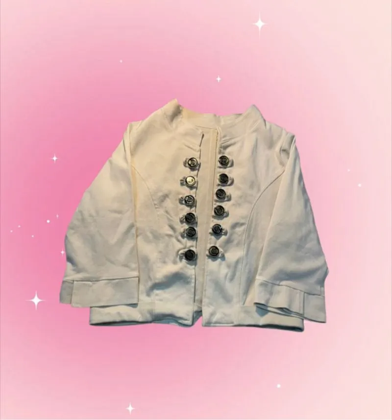 Japanese brand Vintage Blazer Wanita cream photo 1