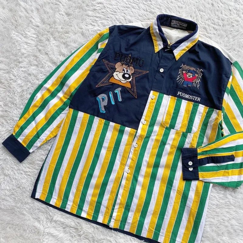 Vintage Y2K Casual shirt Pria yellow photo 1