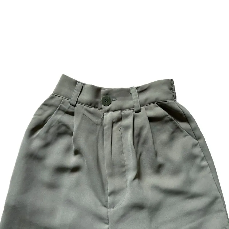 Minimalist Casual trouser Wanita green photo 1