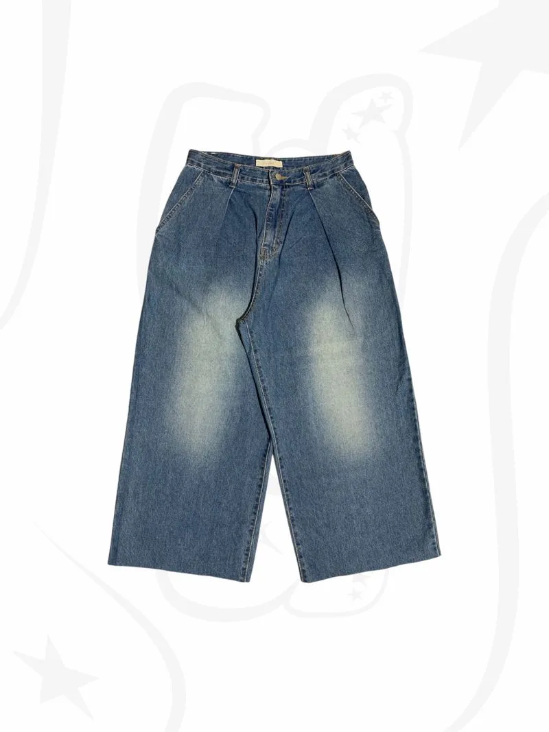 Streetwear Y2K Jeans Pria gray blue photo 1
