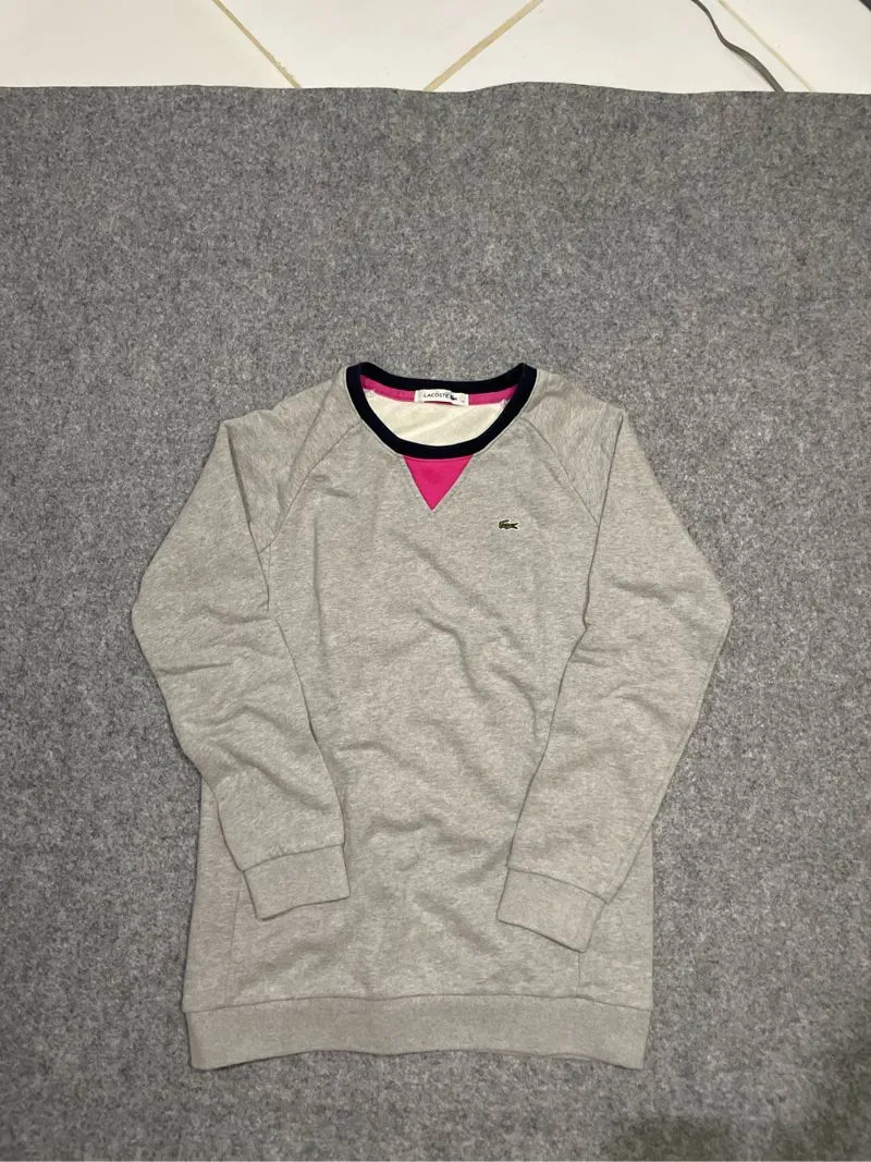 Lacoste Streetwear Sportswear Sweatshirt Pria gray photo 1
