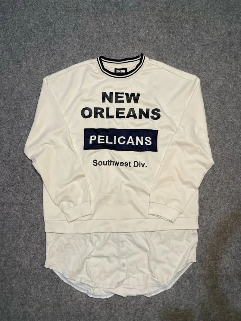 Skater Sportswear Sweatshirt Pria navy cream photo 1