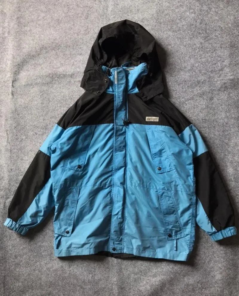 Vintage Casual Parka Pria black blue photo 1