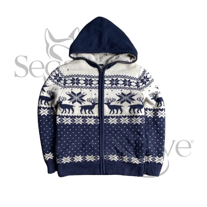 Vintage Grunge Parka Pria white blue photo 1