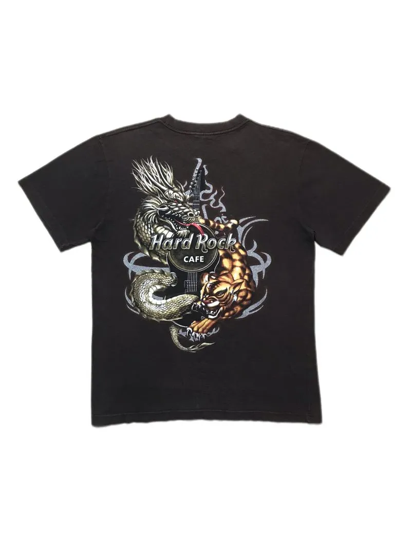 Hard Rock Cafe Vintage Y2K T-shirt Pria brown photo 1