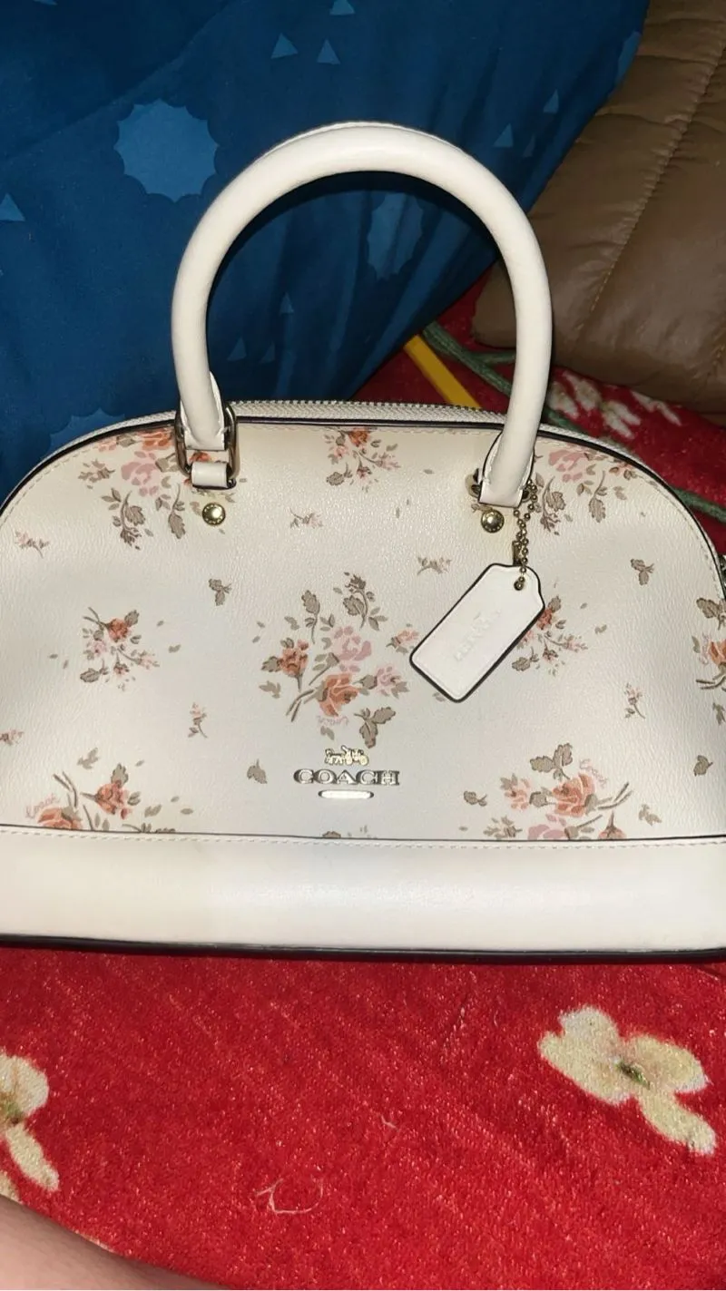 Coach Coquette Casual Handbag Wanita white pink photo 1