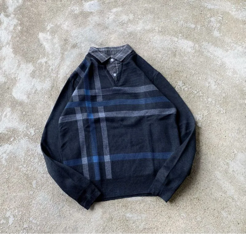 Casual Sweatshirt Pria navy photo 1