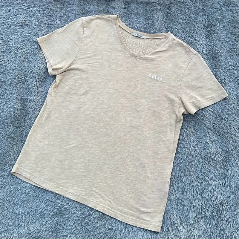 Guess Vintage Indie T-shirt Wanita tan photo 1