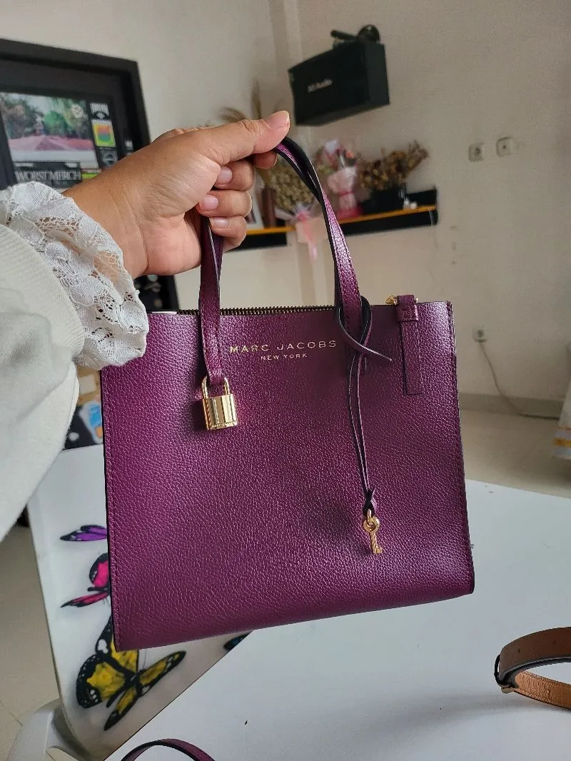 Luxury Minimalist Shoulder bag Wanita purple photo 1