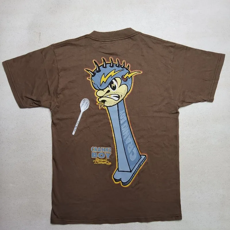 Tultex Vintage Streetwear T-shirt Pria brown photo 1