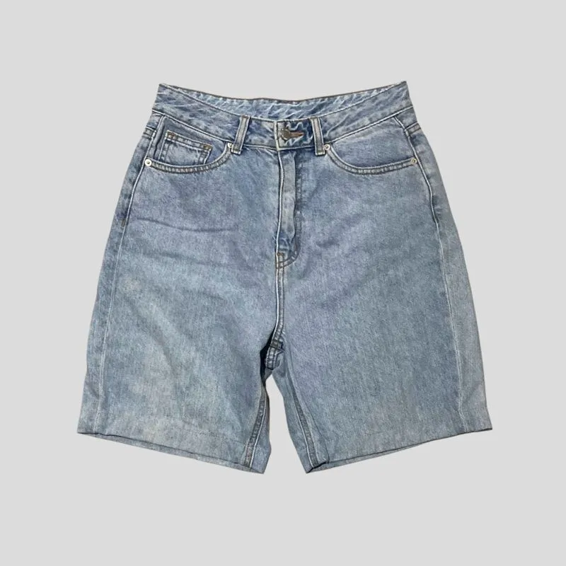 Spao Vintage Y2K Short Pria white blue photo 1