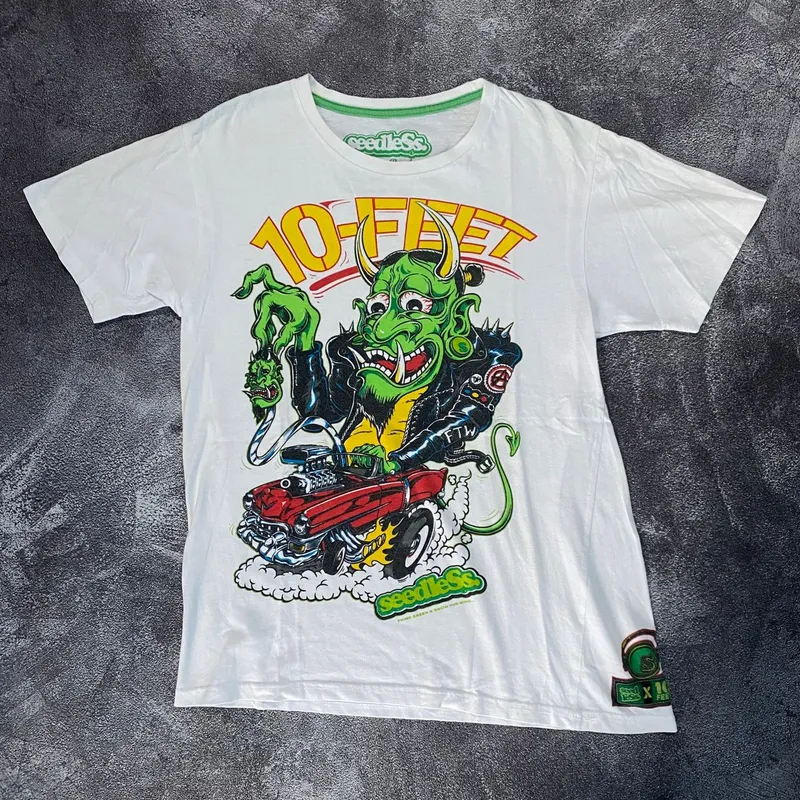 Vintage Grunge T-shirt Pria white photo 1