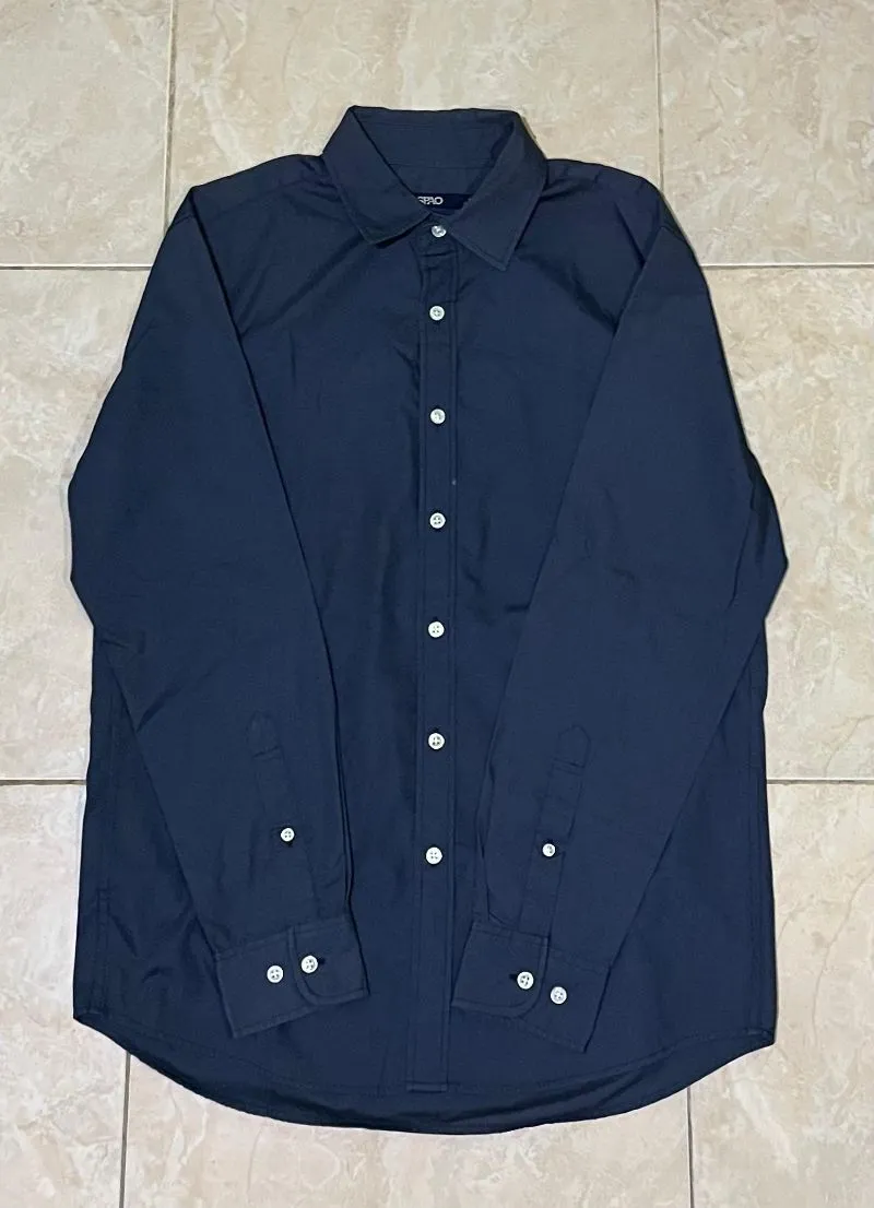 Casual Casual shirt Pria navy photo 1