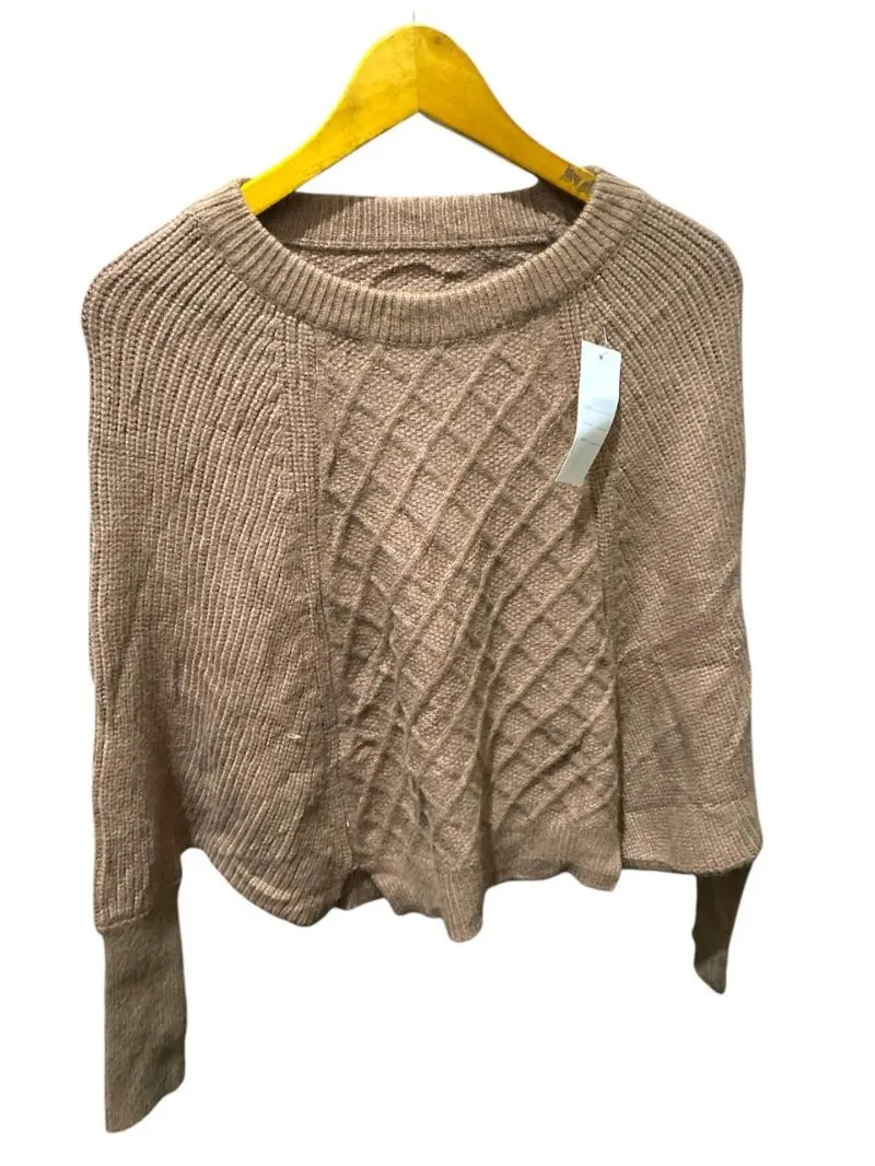 Casual Crop top Wanita tan brown photo 1