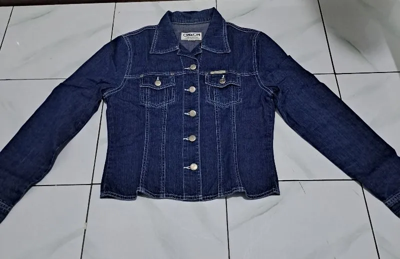 On & On Casual Leather jacket Wanita navy photo 1