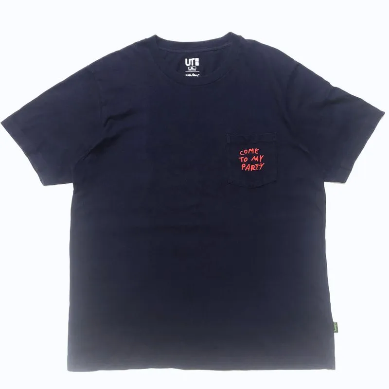 Uniqlo Vintage Streetwear T-shirt Pria navy photo 1