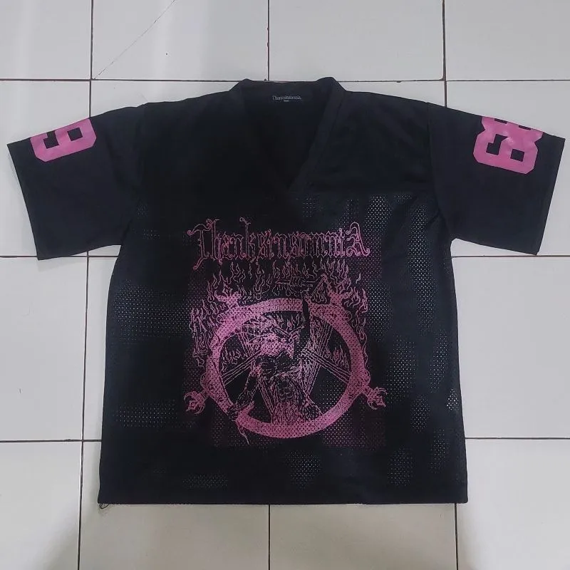 Thanksinsomnia Streetwear Jersey Pria pink black photo 1