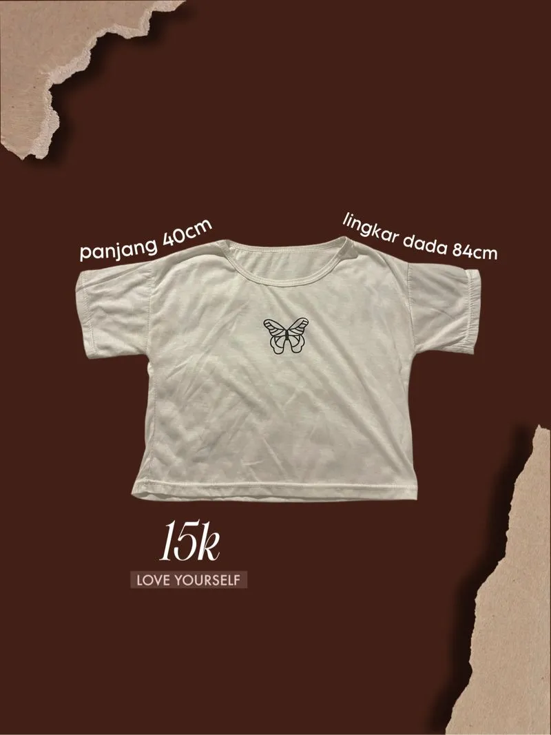 Casual Crop top Wanita white photo 1
