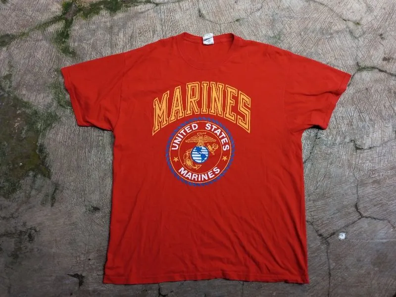 Fruit of the Loom Vintage Streetwear T-shirt Pria red photo 1