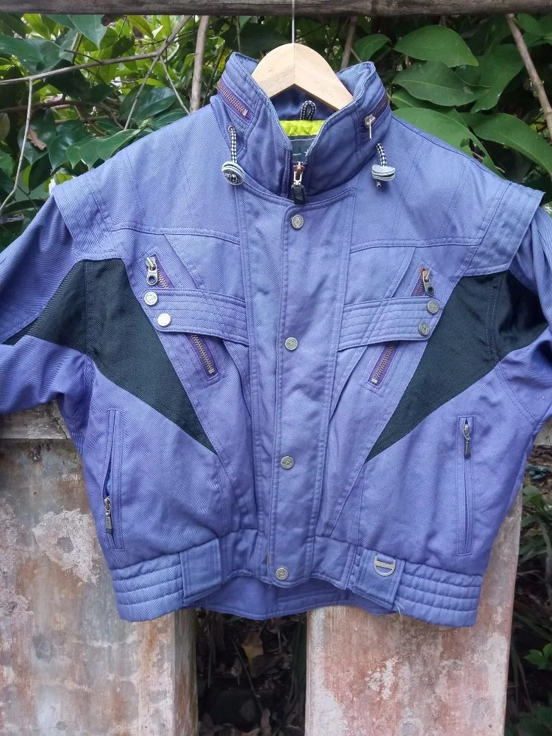 Ellesse Vintage Sportswear Windbreaker Pria blue photo 1