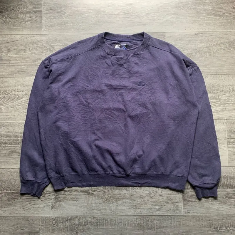 Starter Vintage Y2K Sweater Pria navy photo 1