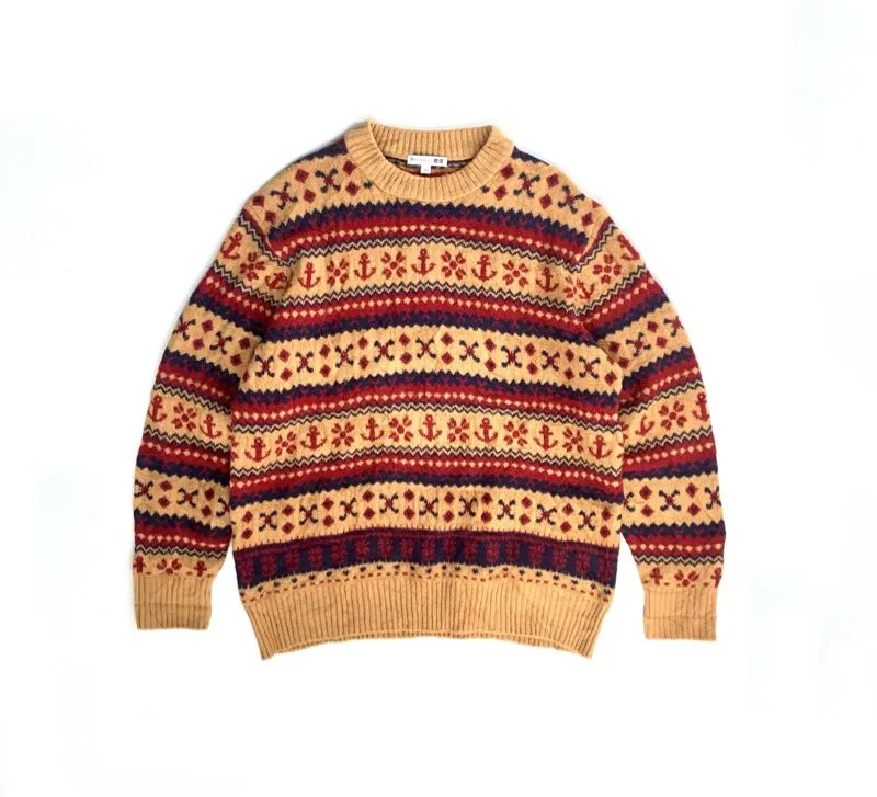 Uniqlo Casual Sweater Pria multicolor photo 1