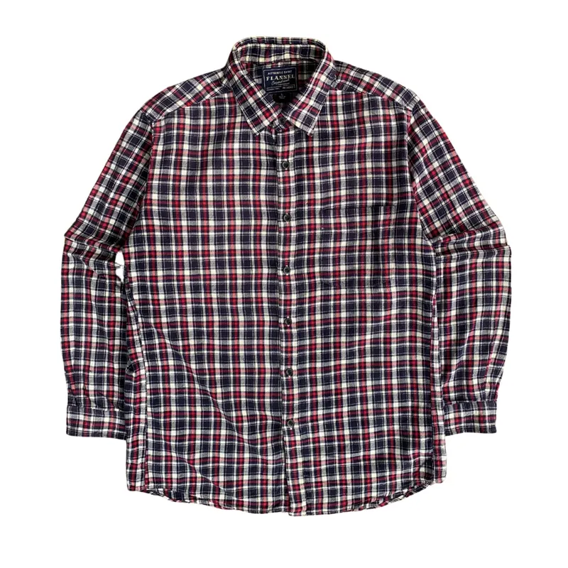 Uniqlo Minimalist Casual Casual shirt Pria white red photo 1