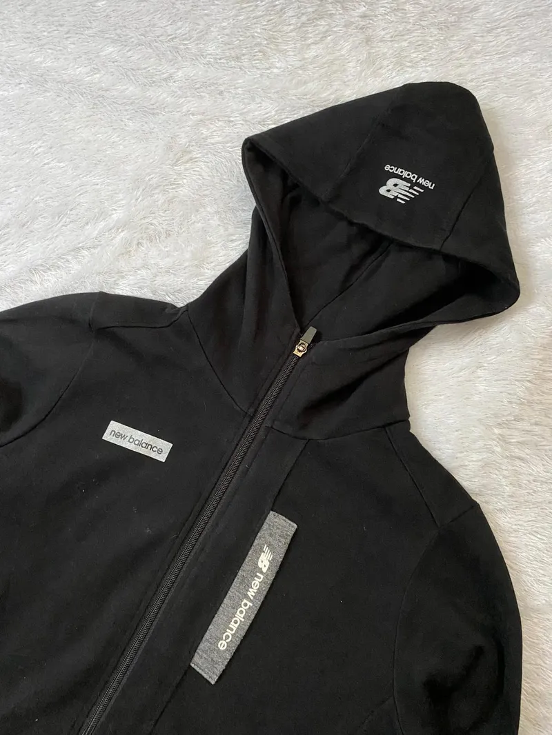 New Balance Streetwear Sportswear Hoody Pria black photo 1