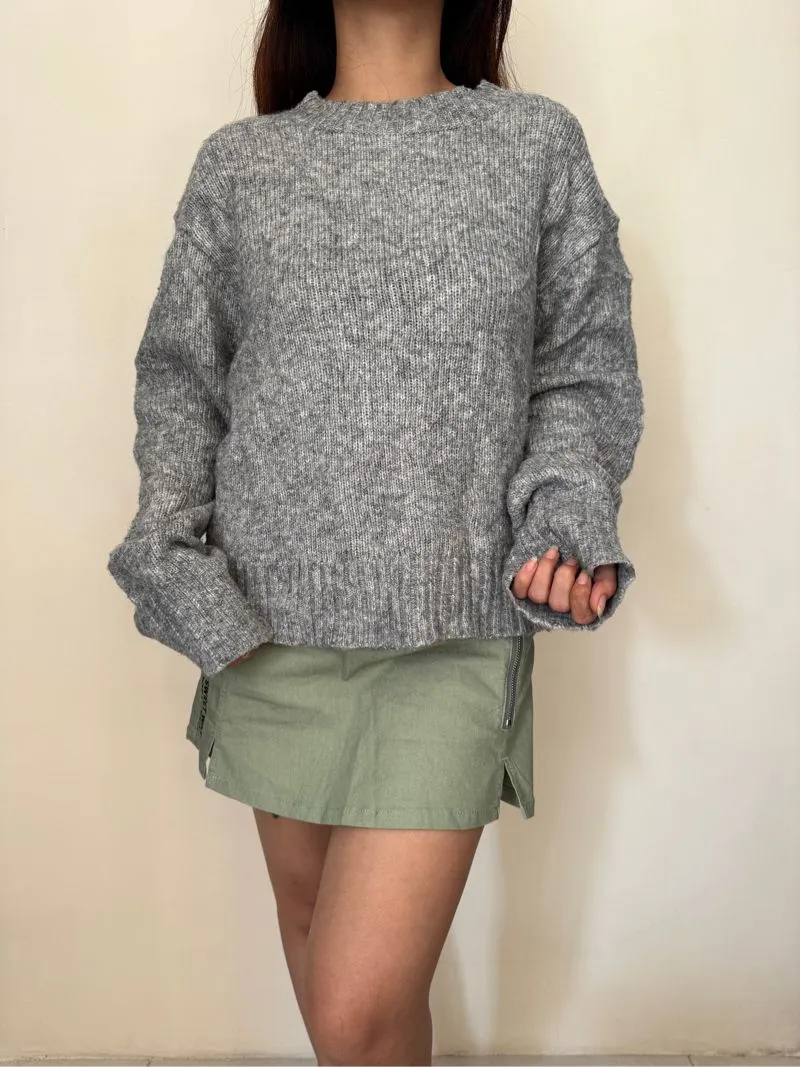 H&M Casual Sweater Wanita gray photo 1