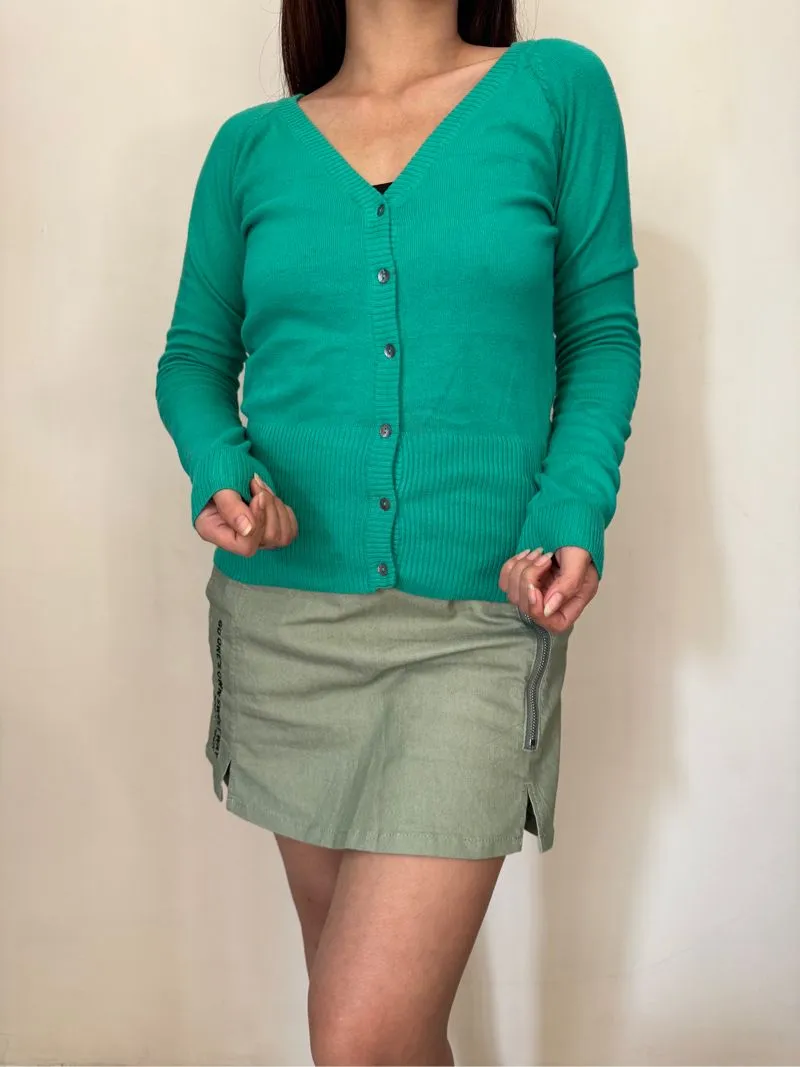 Mango Casual Cardigan Wanita green photo 1