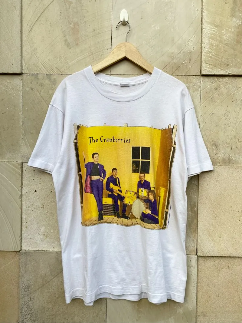 Fruit of the Loom Vintage T-shirt Pria white yellow photo 1