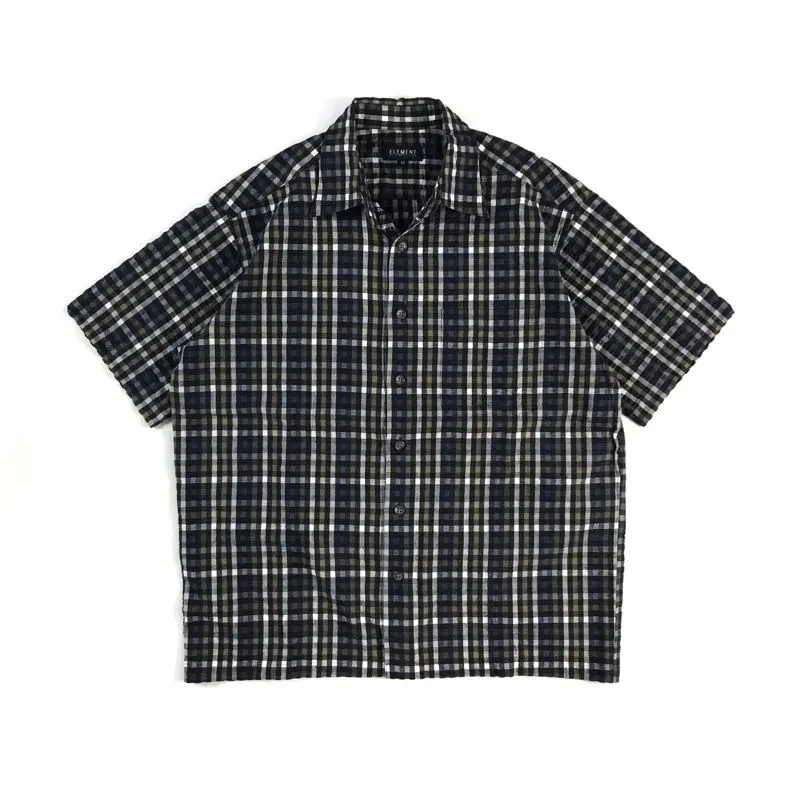 Vintage Y2K Casual shirt Pria green black photo 1