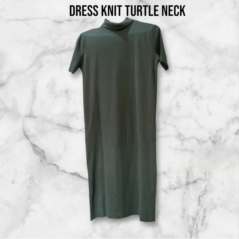 Casual Midi dress Wanita green photo 1