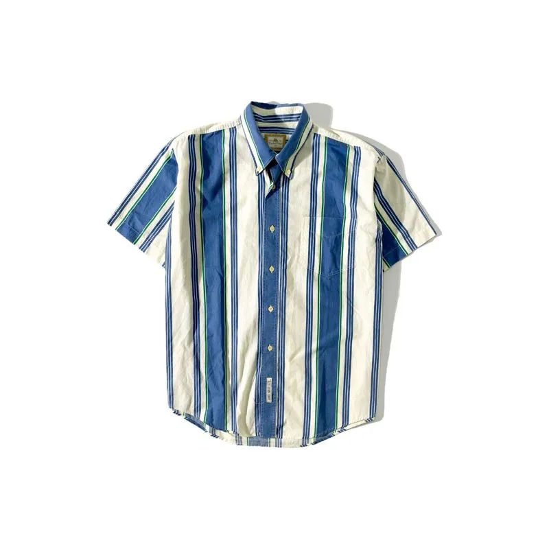 Casual Casual shirt Pria white blue photo 1