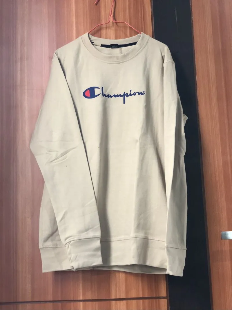 Vintage Sweatshirt Wanita tan cream photo 1