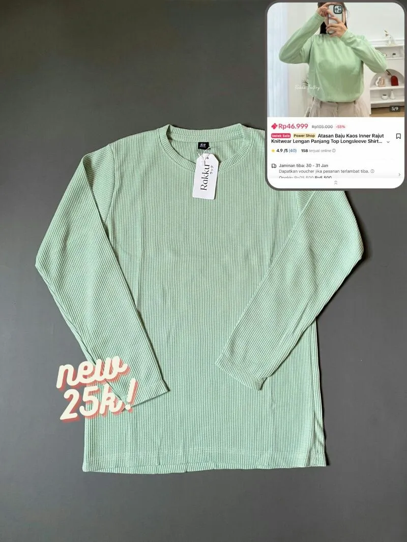 Streetwear Casual T-shirt Wanita green photo 1