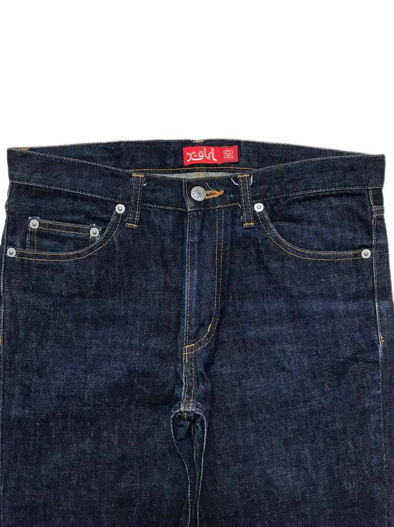X-girl Y2K Emo Wide leg jeans Wanita navy photo 1