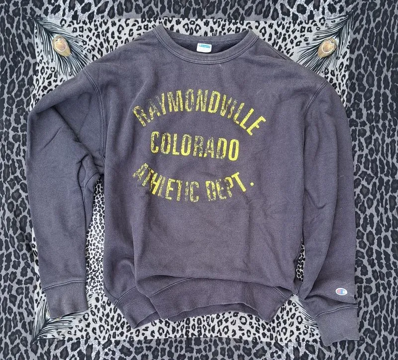 Champion Vintage Casual Sweater Pria black yellow photo 1