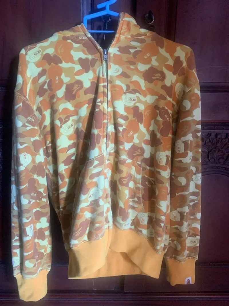 Japanese brand Vintage Denim jacket Pria yellow photo 1