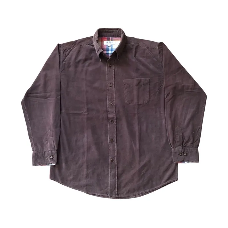 Vintage Streetwear Casual shirt Pria brown photo 1