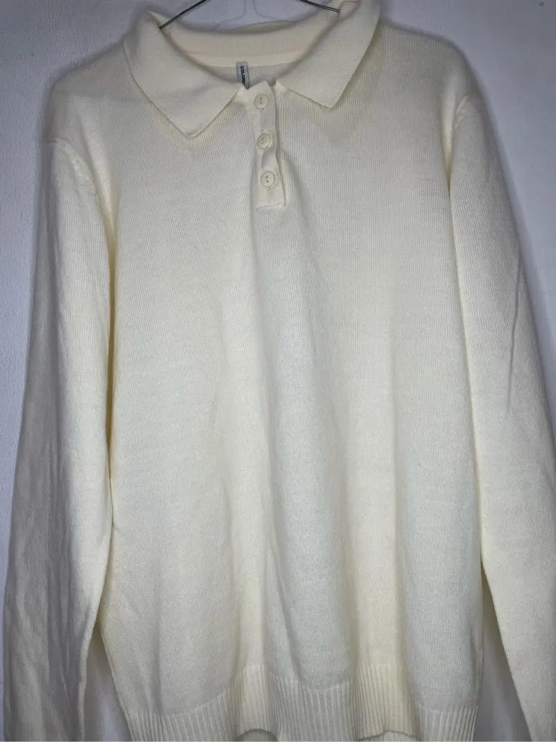 COLORBOX Minimalist Casual Sweater Wanita cream photo 1