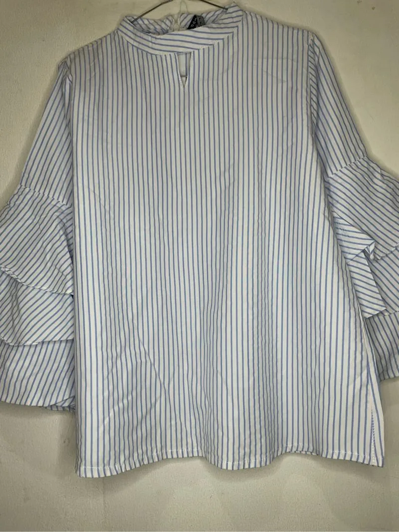 Streetwear Casual Blouse Wanita blue photo 1