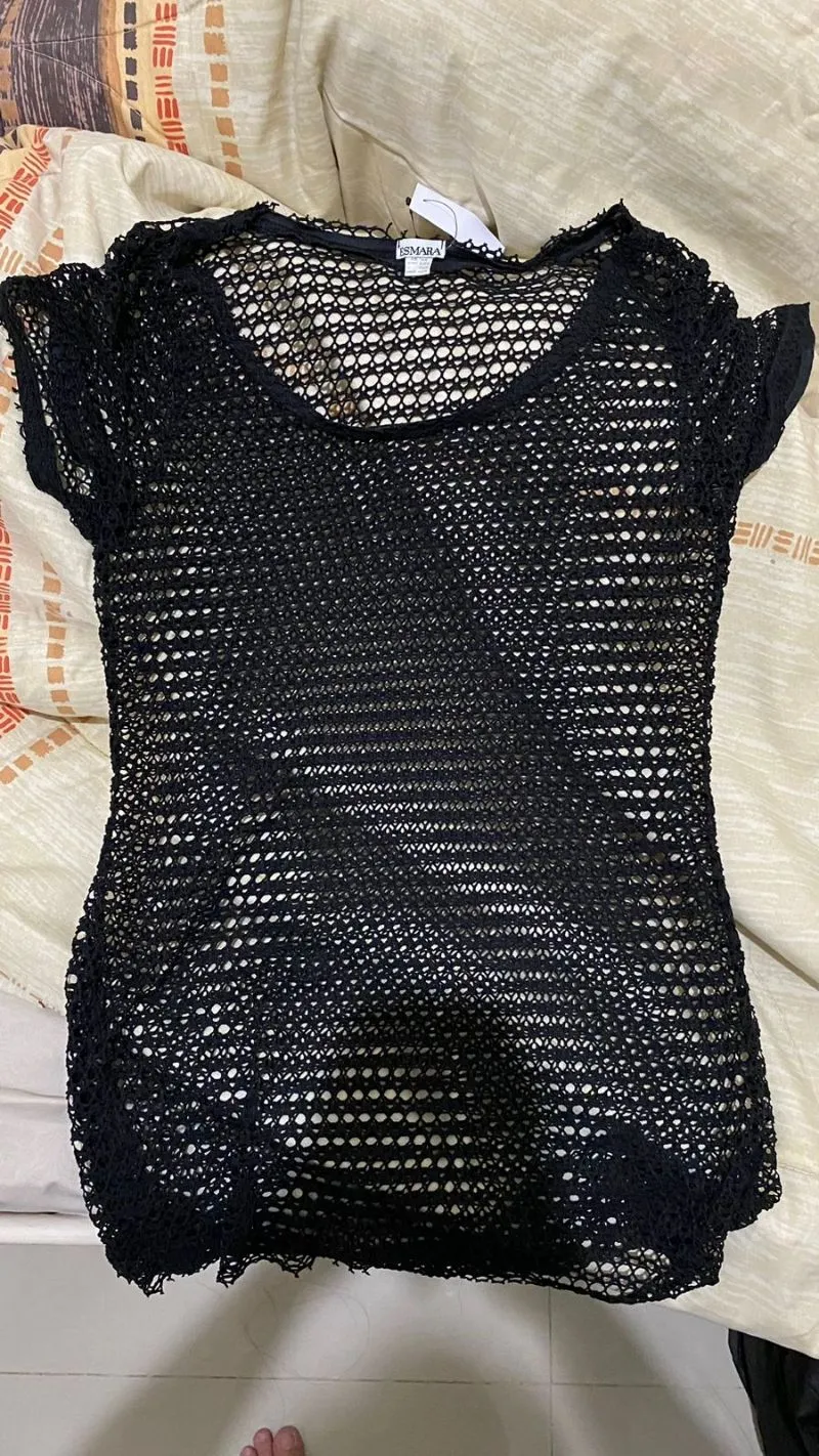 Casual T-shirt Wanita black photo 1