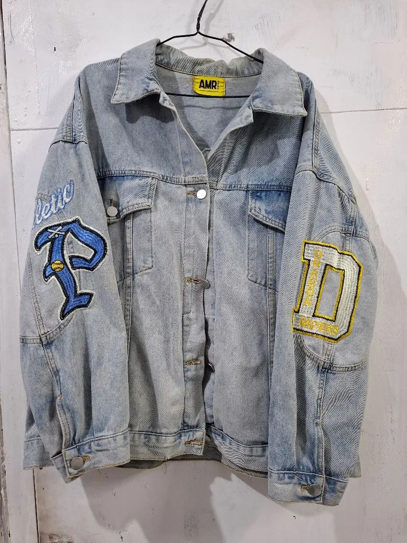 Casual Denim jacket Wanita multicolor photo 1
