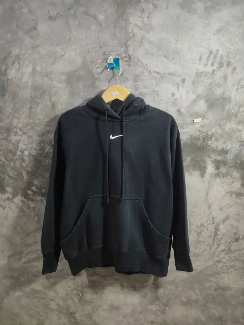 Nike Vintage Casual Hoody Pria white black photo 1