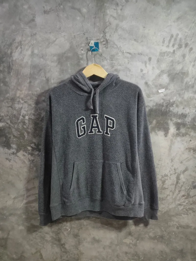 GAP Streetwear Casual Hoody Pria gray photo 1