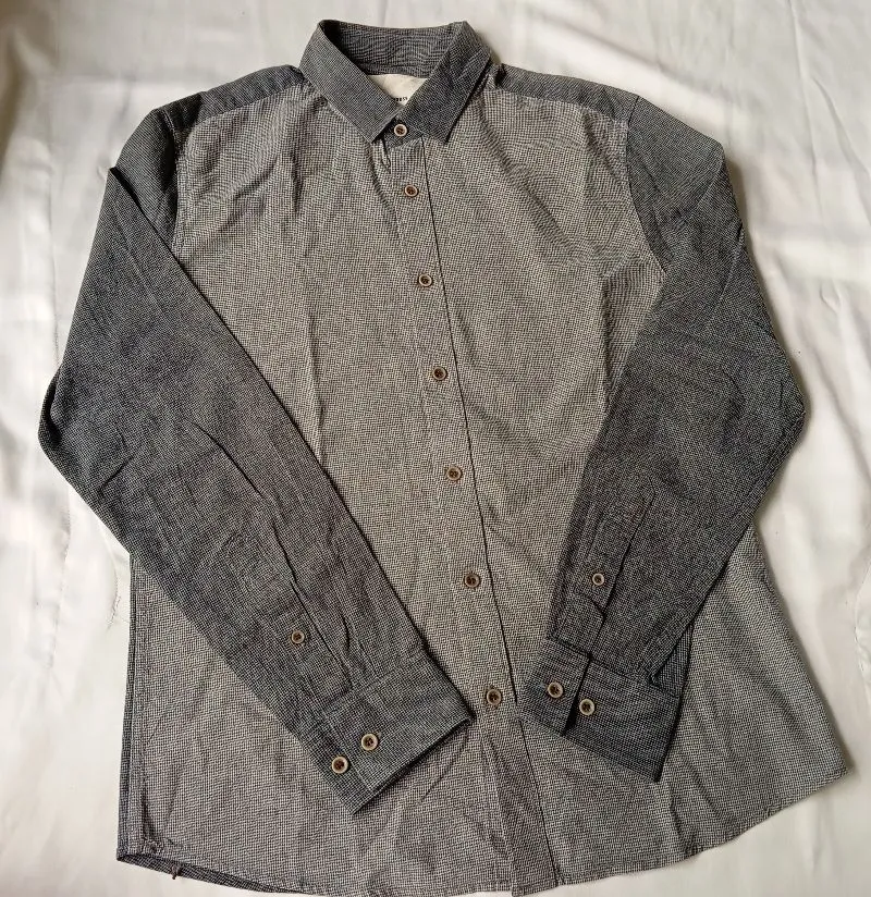 BASIC HOUSE Minimalist Shirt Wanita gray photo 1