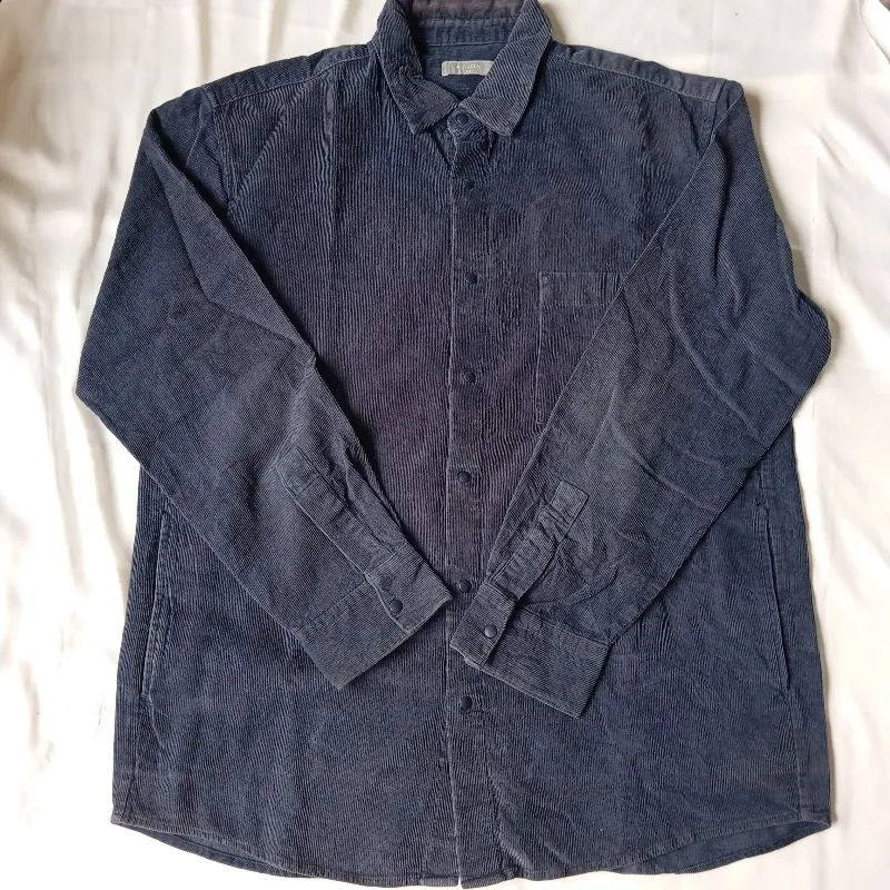 Project M Minimalist Shirt Wanita navy photo 1