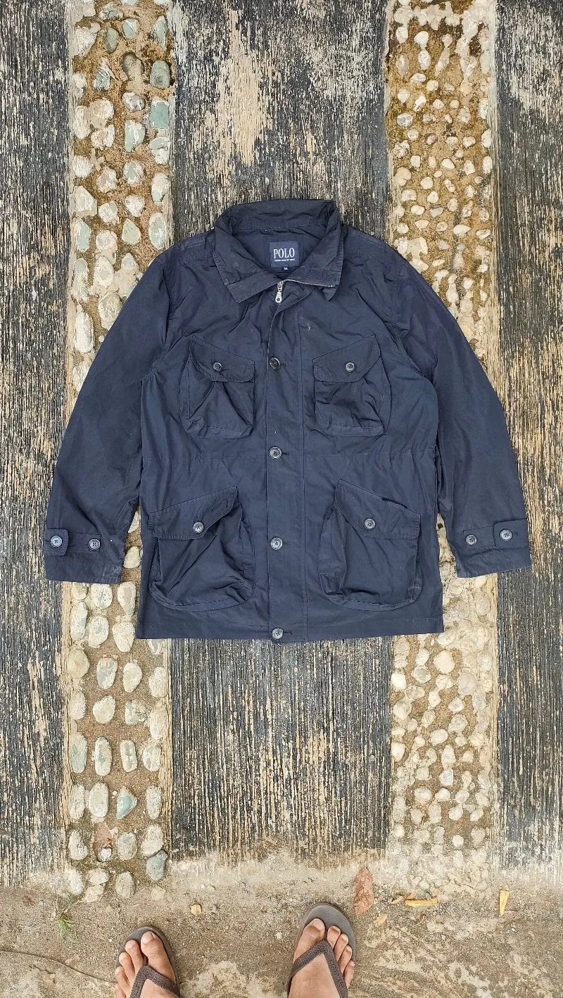 Polo Ralph Lauren Streetwear Casual Harrington jacket Pria black photo 1