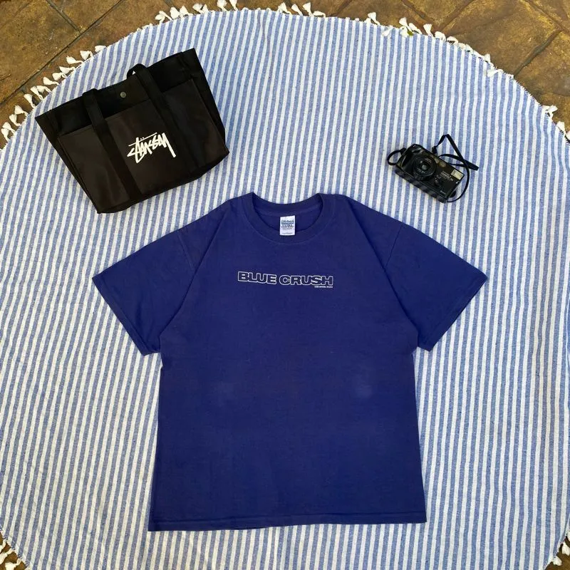 Gildan Vintage T-shirt Pria blue photo 1